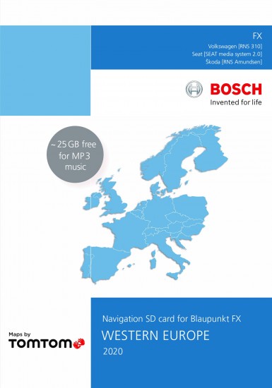 Kritiek schroef omhelzing 32GB Blaupunkt FX Navigation Update Western Europe 2020 V12